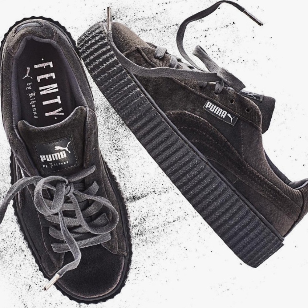 PumaxFenty Creepers Velvet Gray Perfect Condition
